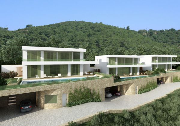 Visualisierung eines nach Feng Shui konzipierten Anwesens